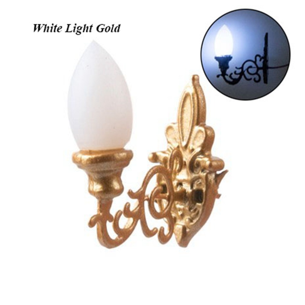 Lighting Metal Wall Decor - New 1.7*2cm Dollhouse Wall Lamp ABS