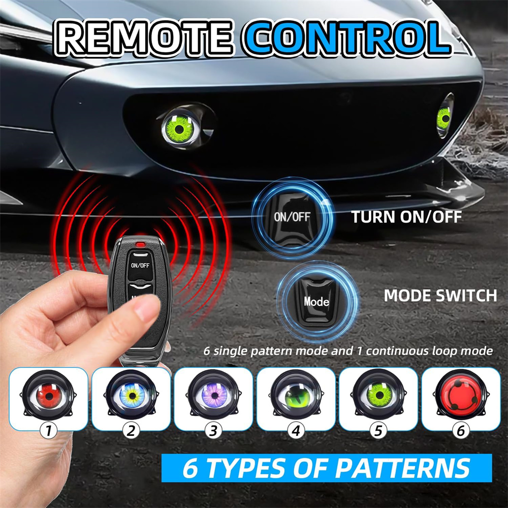  6-Mode Led Dynamic Devil Eye - đánh giá và giá Lighting Decorative