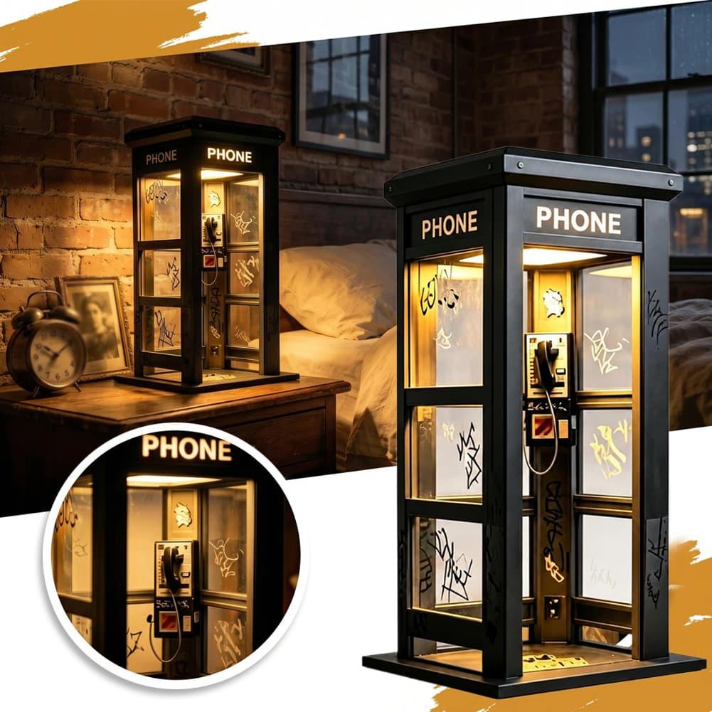 Retro Graffiti Phone Booth Tab - đánh giá và giá Decor Lighting Table Lamps