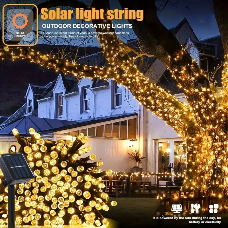 LED Solar Powered Outdoor Fair - đánh giá và giá Outdoor Lighting Wedding Decor