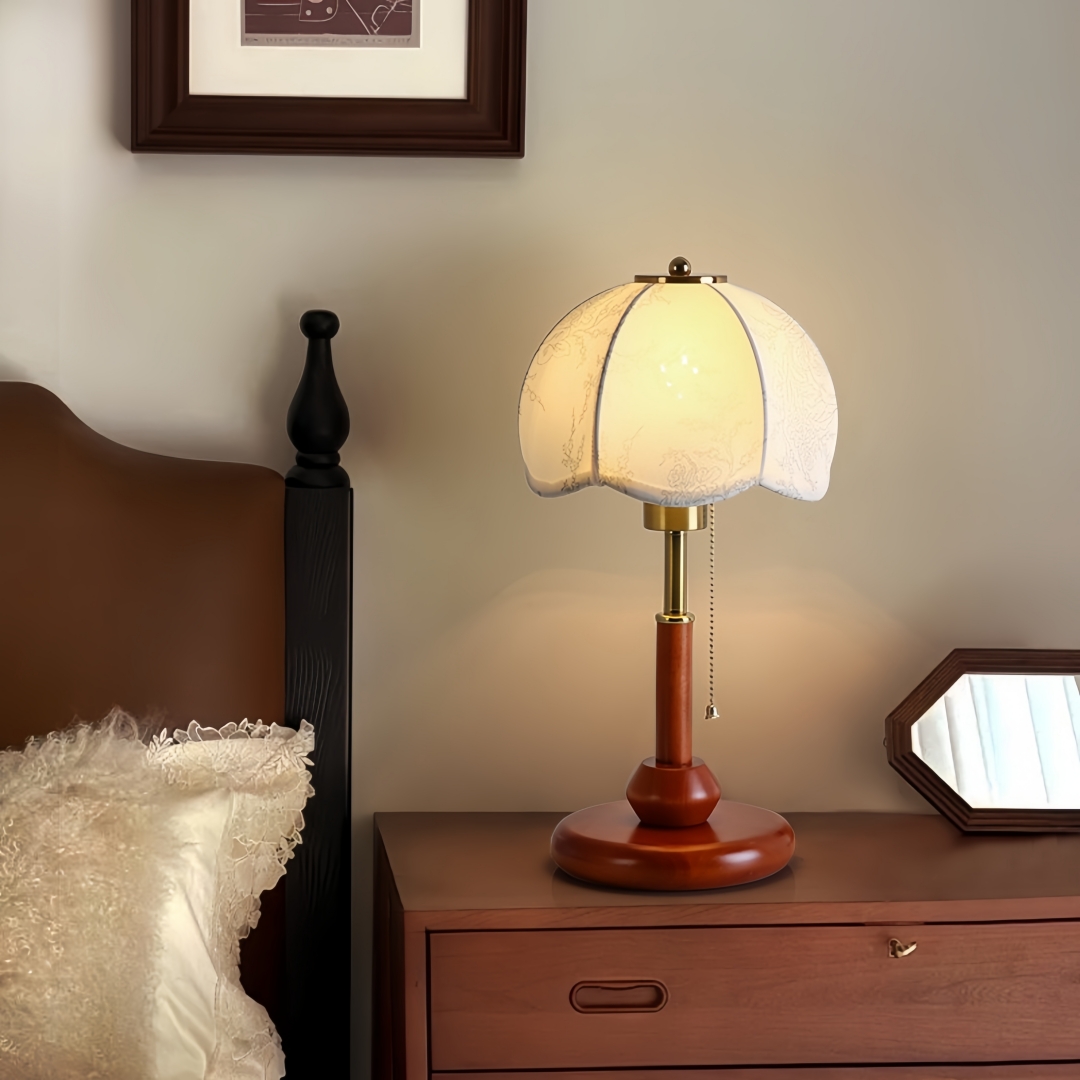 Vintage Scalloped Dome Table L - đánh giá và giá Lighting Decor For Room