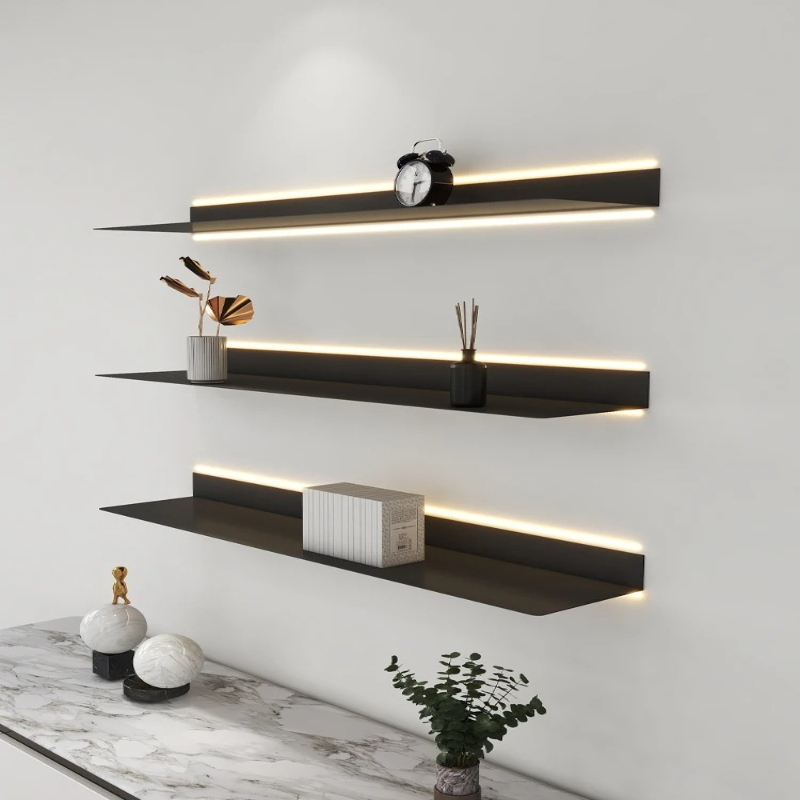 ‌LED Illuminated Metal Shelf W - đánh giá và giá Lighting Metal Wall Decor