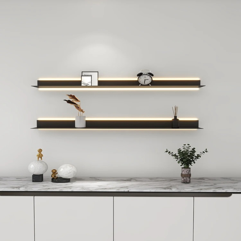 ‌LED Illuminated Metal Shelf W - đánh giá và giá Lighting Metal Wall Decor