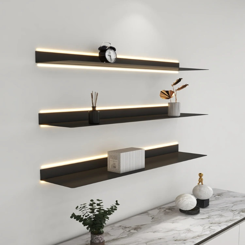 ‌LED Illuminated Metal Shelf W - đánh giá và giá Lighting Metal Wall Decor