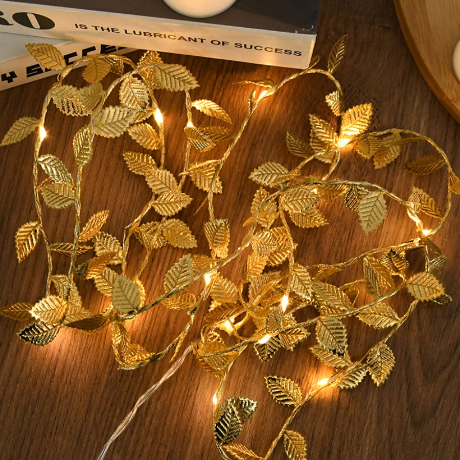 Golden Leaf Rattan Copper Wire - đánh giá và giá Outdoor Lighting Wedding Decor