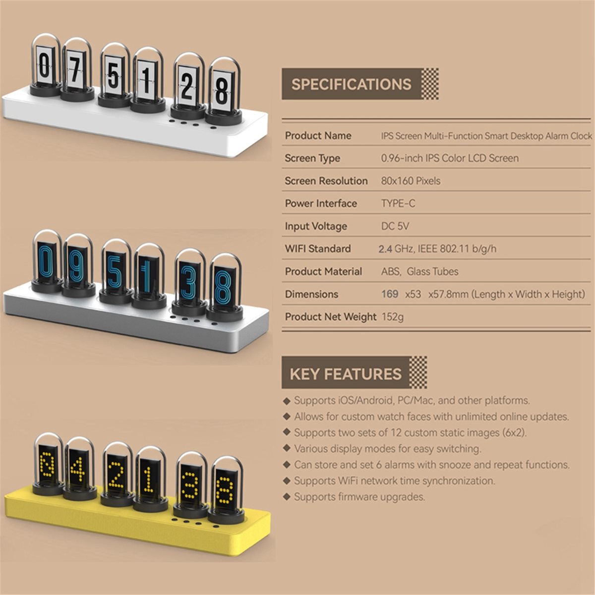 A73T WiFi Control IPS Clock wi - đánh giá và giá Bedroom Lighting Decor Ideas