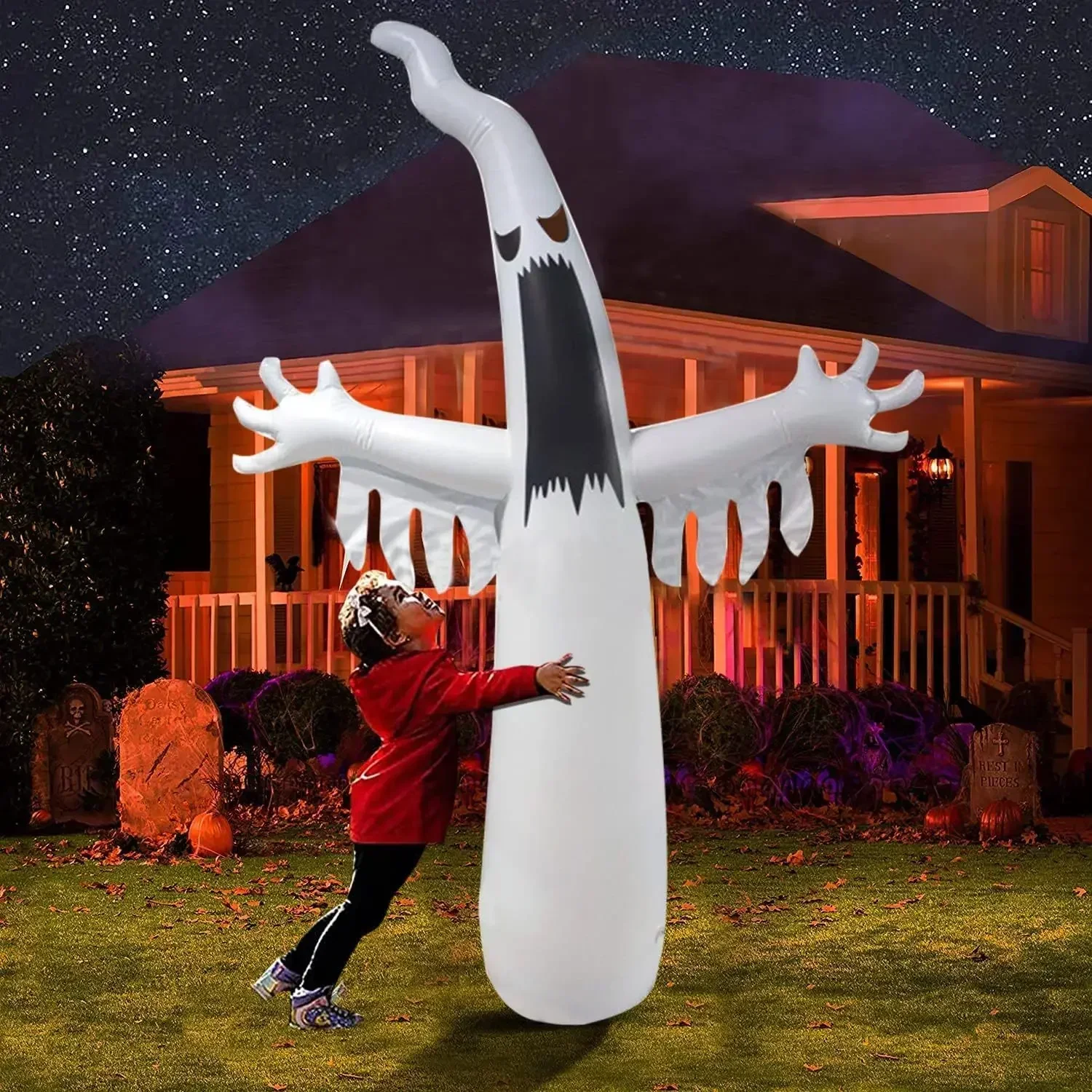 Halloween Inflatable Scary Gho - đánh giá và giá Outdoor Lighting Wedding Decor