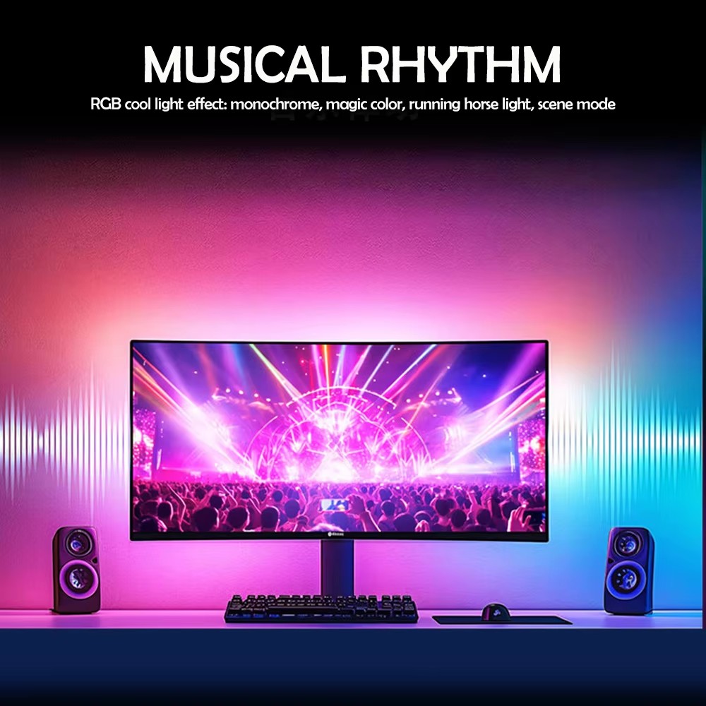 RGB Gaming Lights Strip Monito - đánh giá và giá Ambient Led Strip