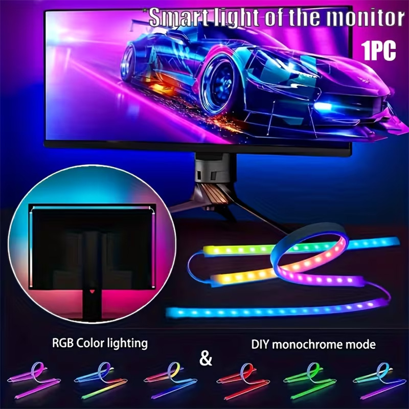 RGB Gaming Lights Strip Monito - đánh giá và giá Ambient Led Strip