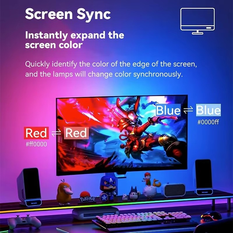 RGB Gaming Lights Strip Monito - đánh giá và giá Ambient Led Strip