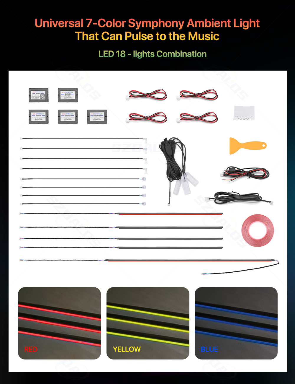 Hot Selling Car Ambient Light  - đánh giá và giá Ambient Led Strip