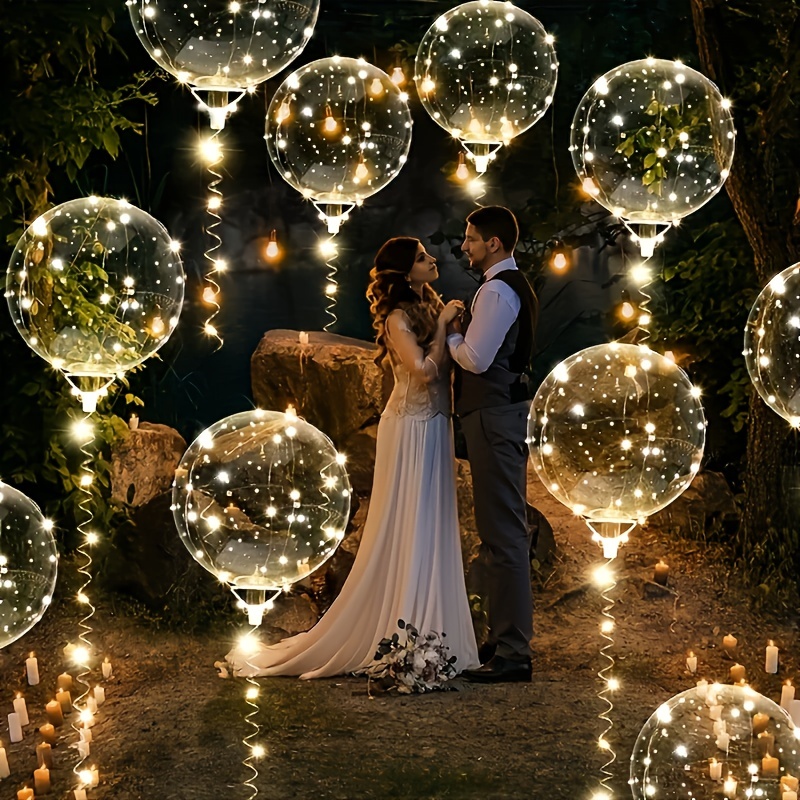 20pcs Set Bobo Balloons with L - đánh giá và giá Outdoor Lighting Wedding Decor