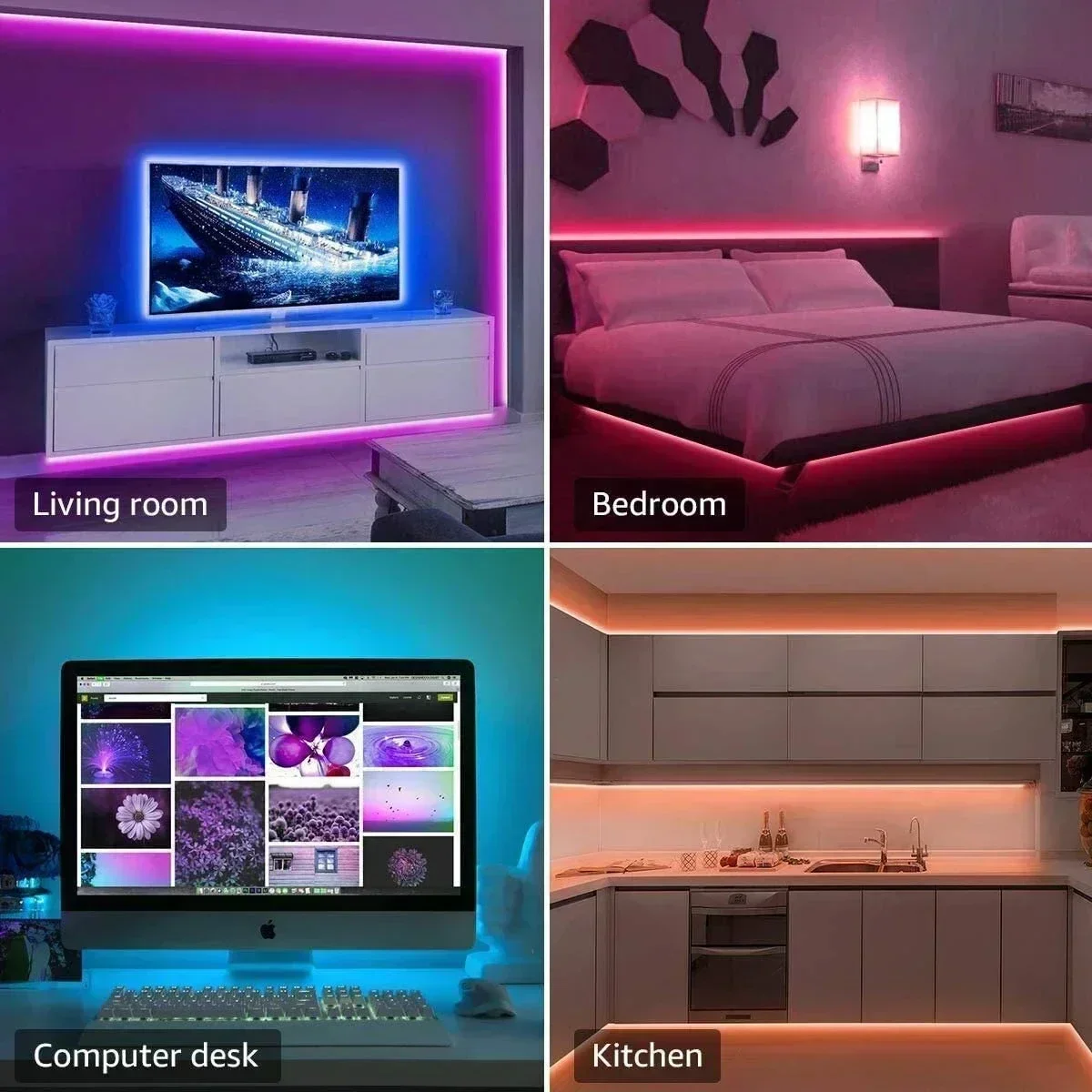 Smart RGB LED Gaming Light Str - đánh giá và giá Ambient Led Strip