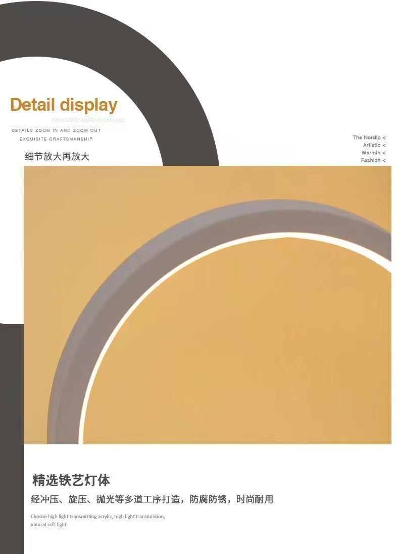 20CM LED Simple Circular Ring  - đánh giá và giá Decor Lighting Table Lamps
