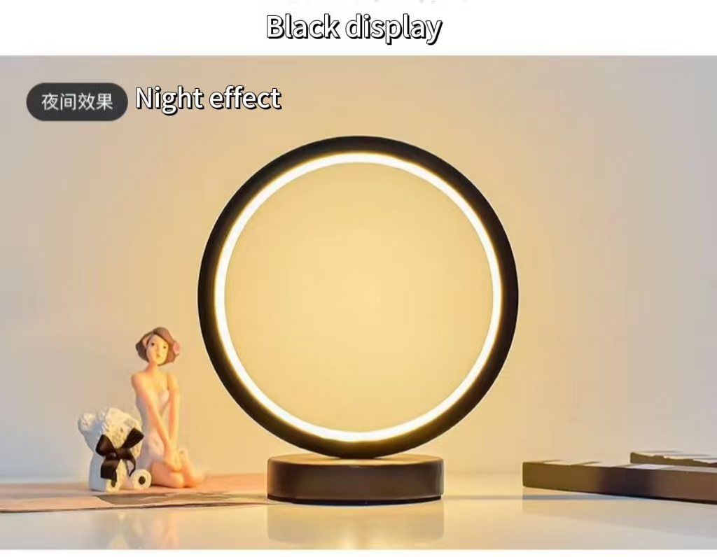 20CM LED Simple Circular Ring  - đánh giá và giá Decor Lighting Table Lamps