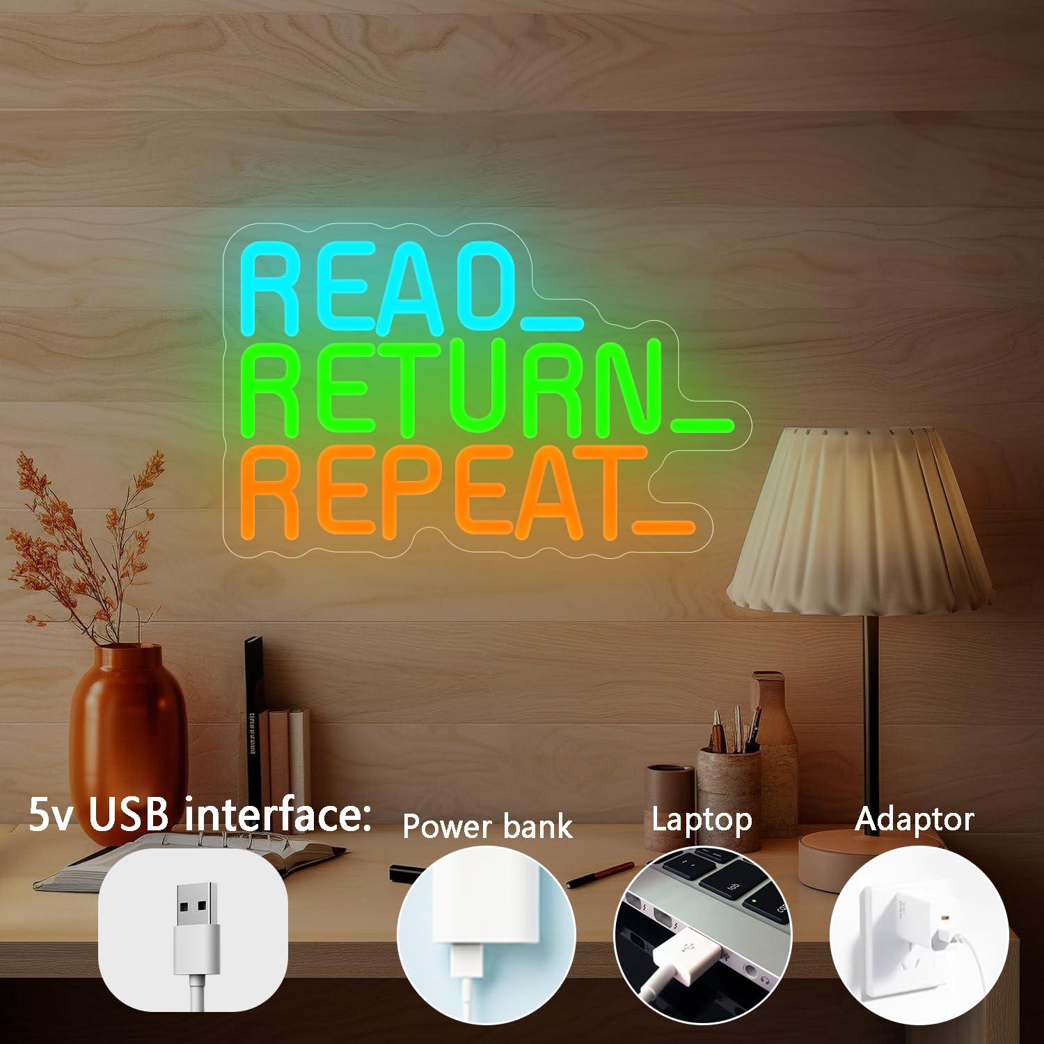 Read Return Repeat Neon Sign U - đánh giá và giá Decor Lighting Returns