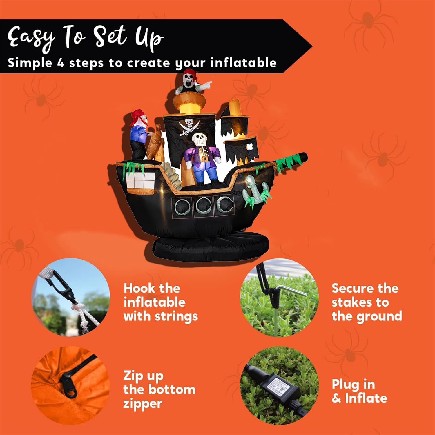 Outdoor Halloween Inflatable P - đánh giá và giá Decor Lighting Fans