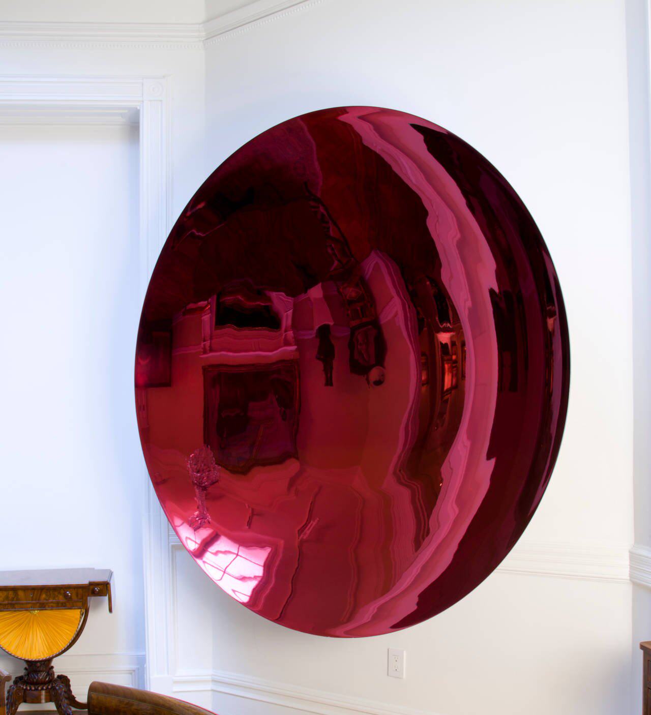 Stainless steel circular paint - đánh giá và giá Lighting Metal Wall Decor