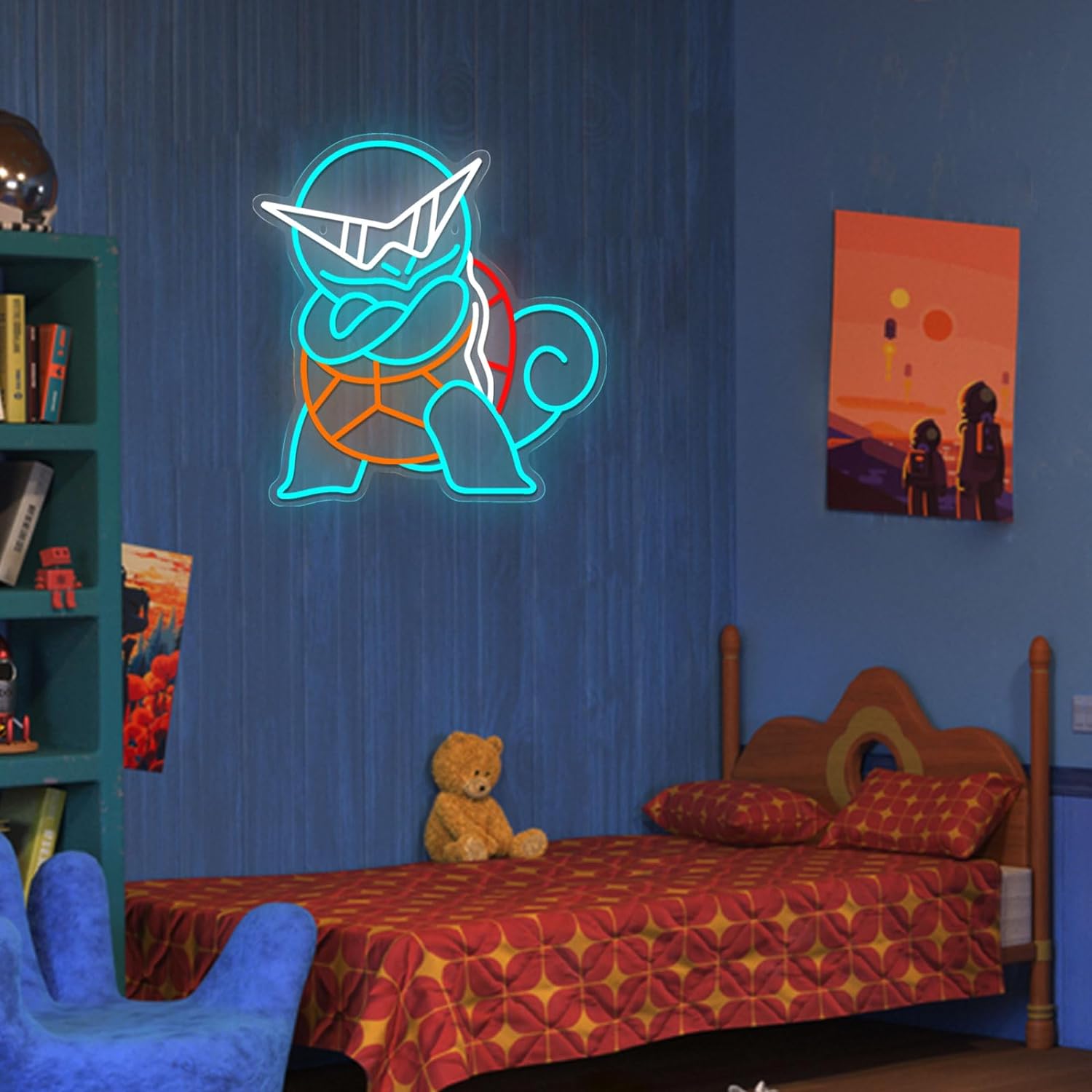 Pokemon Squirtle Neon Sign LED - đánh giá và giá Decor Lighting Fans
