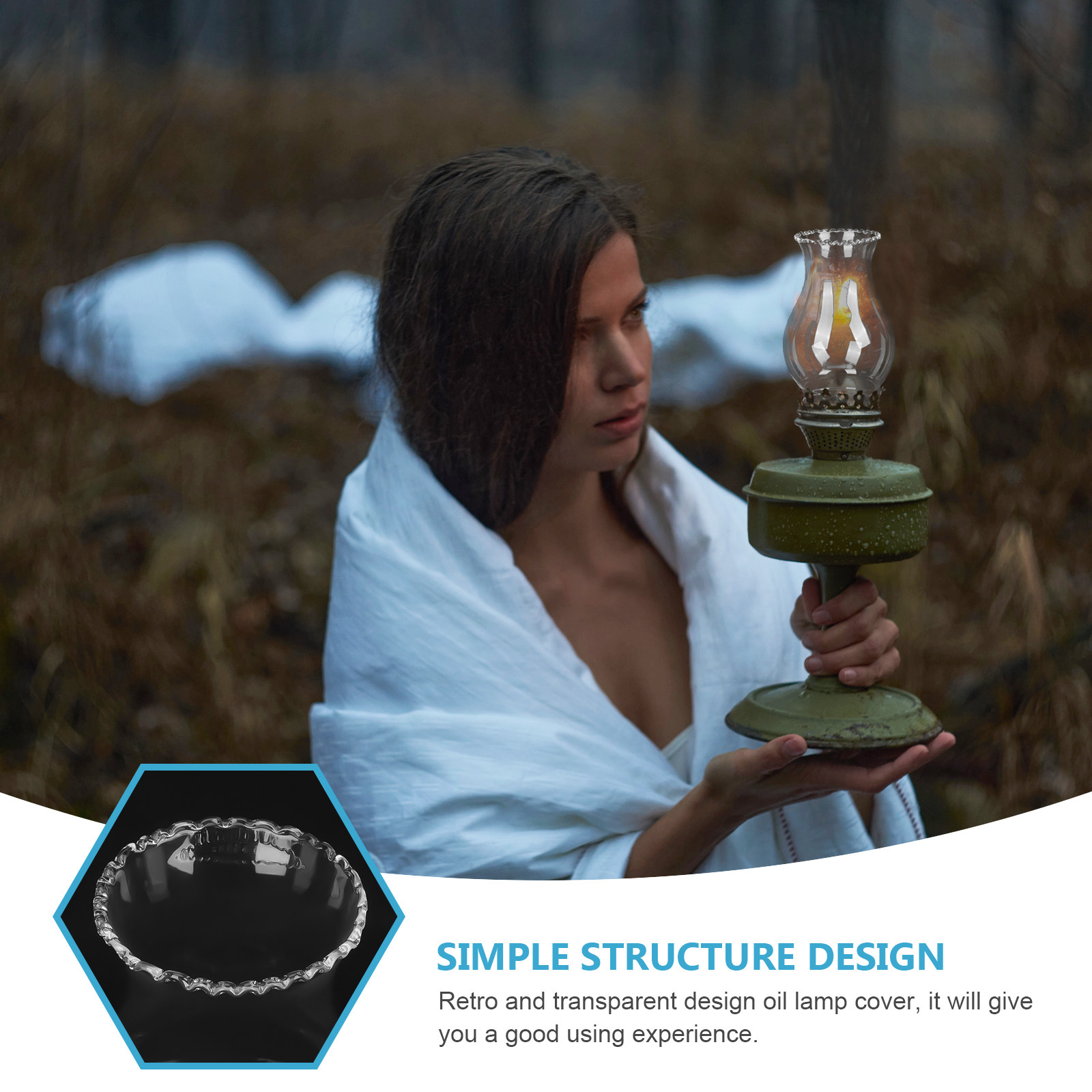 Retro Glass Lampshade for Oil  - đánh giá và giá Outdoor Lighting Wedding Decor