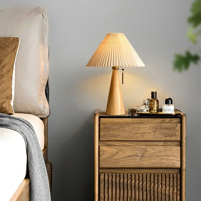 Retro Pleated Table Lamp Nordi - đánh giá và giá Decor Lighting Table Lamps