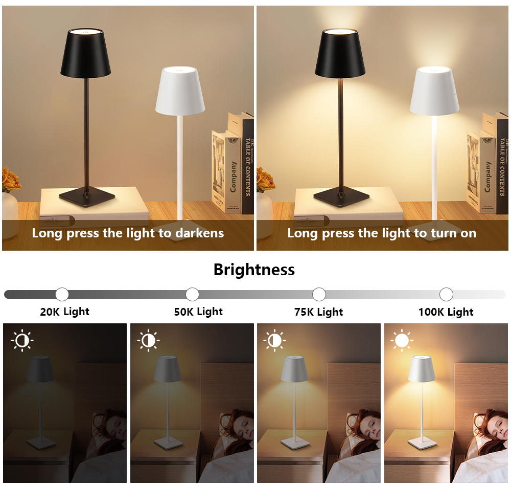 LED Rechargeable Desk Light Wi - đánh giá và giá Lighting Decor For Room